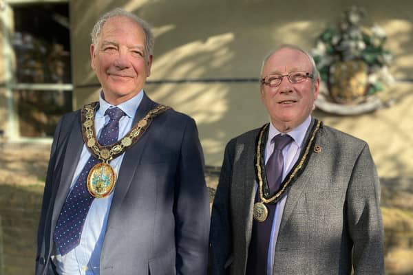 New North Kesteven District Council chairman Coun Andrew Hagues (left) and vice-chairman Coun Chris Goldson. Photo: NKDC