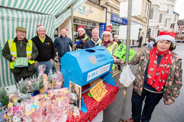 Louth Rotary Club at Louth Christmas Market 2022. Photo: John Aron Photography