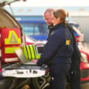 Brett Forman, Critical Care Paramedic, Medic First Responder and CEMS Shift Lead at LIVES and Madison Pinkney Falls Responder using the new system.