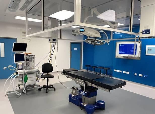 One of the new operating theatres boosting elective surgery capacity in Lincolnshire.