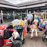 The Harrison family from Manchester stranded in Skegness.