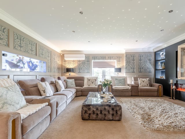 The family area at the opposite end of the open-plan space to the kitchen.
