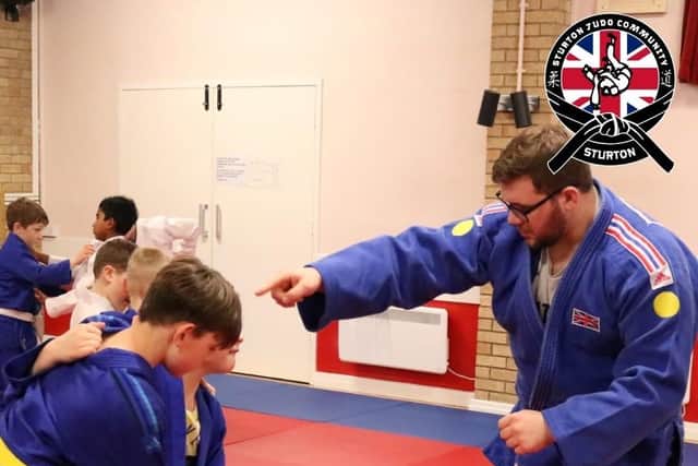 Sturton Judo Club welcomed Paralympian and European Silver Medallist Jack Hodgson to the club to see their new safety mats