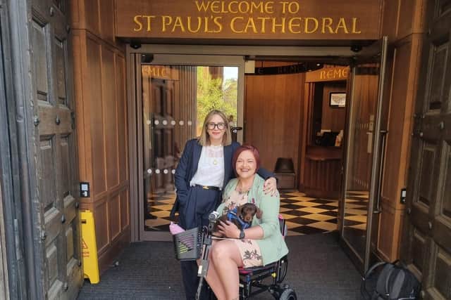 Martha was accompanied with St Andrew's Healthcare's Fiona Bailey