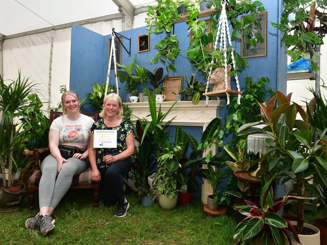 Abbie Hilliam and her mum Jo Hilliam of prize-winning Oak Apple Plants, Spalding