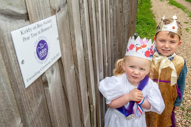 Kirkby on Bain nursery planted a pear tree for the Jubilee.