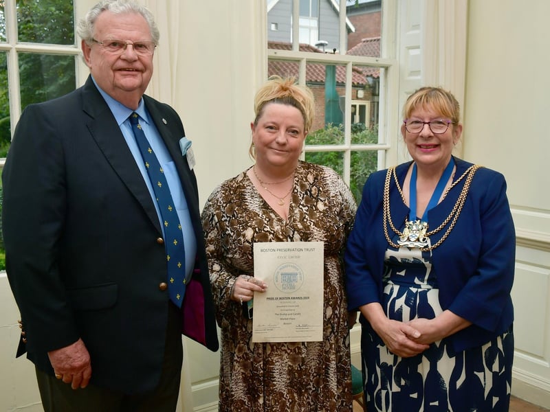 Sharon Swift, of finalist Stump and Candle, in Market Place.