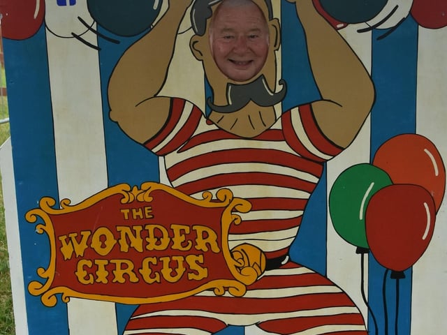 Clowning around - Mayor of Skegness Coun Pete Barry.