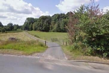View into the site from Willingham Road, Lea