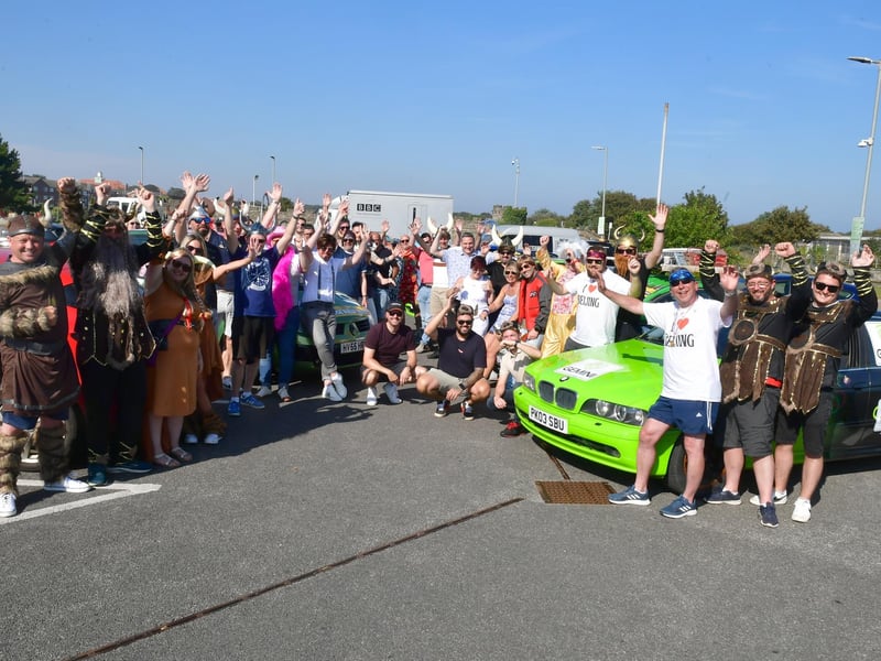 The Vikings Rally stopped off in Skegness on its tour of the county.
