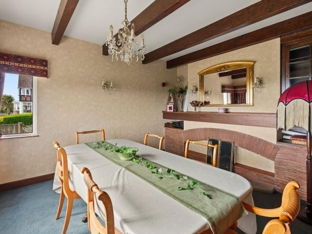 The dining room.