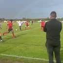 Action from Louth's big win over Ollerton Town.