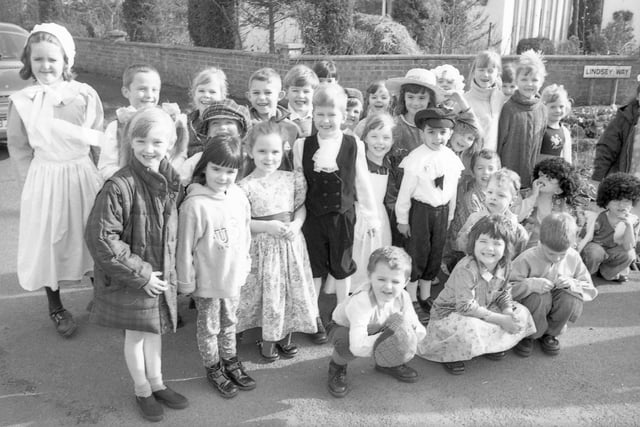 Junior school members taking part in the event.