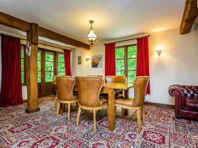 The dining room.