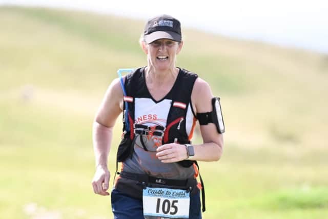 Michyla Clark in action during the triathlon.