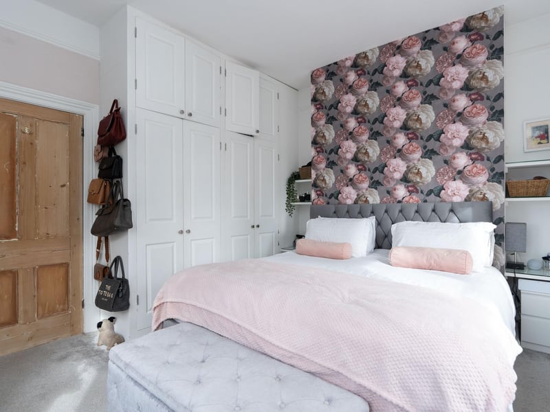 One of the three bedrooms.