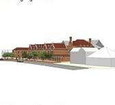 Sketch of the proposed extension at the Royal Hotel in Skegness.