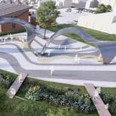'The Wave' - a proposed sculpture featured in the Rosegarth Square regeneration. Image: BBC