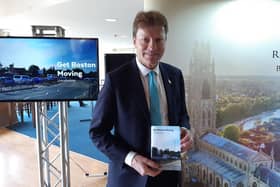 Richard Tice, MP for Boston and Skegness, with his 'Get Boston Moving' vision.