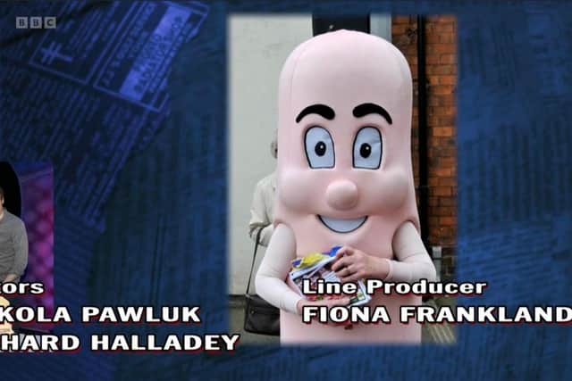 A YouTube still of Jill appearing in the end credits.