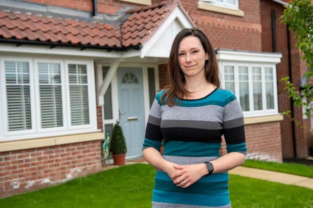 • Elsa Robinson moved into her new home at Jones Homes’ Cavendish Park development in Bolsover just