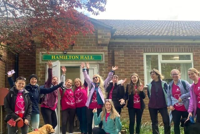 some of those who went on the Wolds Walk last year