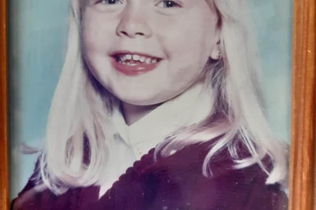 A young Bethany Vincent in her school photo, aged eight. Photo: Caroline Vincent