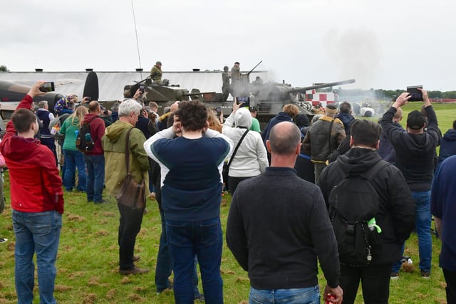A tank display at East Kirkby Aviation Centre.