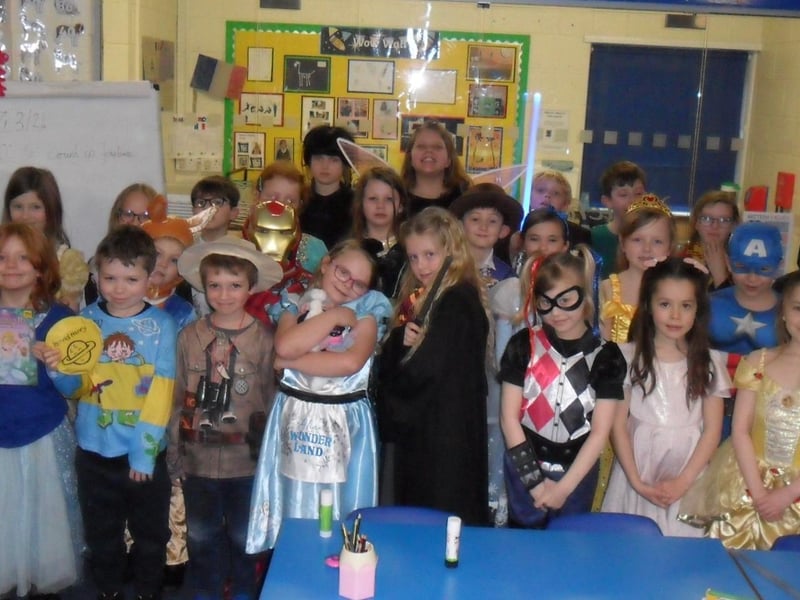 Amethyst Class on World Book Day at Winchelsea School, Ruskington.