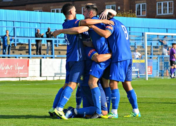 Delight for Gainsborogh Trinity after they got their league season off to a flyer. Pic by KLS Photography.