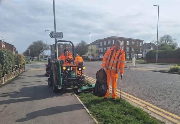 Grass verges have been cut by Skegness Town Council since Lincolnshire County Council handed the responsibility over to them following funding cuts six years ago,