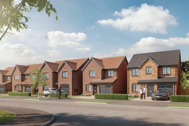 Sneak peek – a street scene of Bellway's Buttercross Meadows development in Brigg