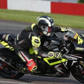 Richard Cooper in action at Donington Park. Photo by Dave Yeomans.