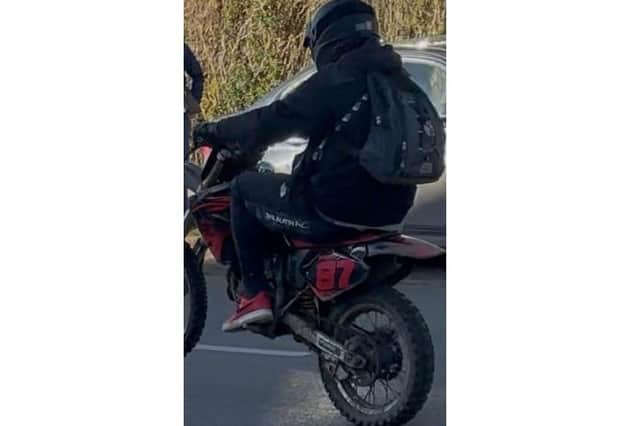 Do you recognise this rider? Photo: Lincs police