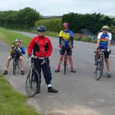 Gainsborough Aegir cycling club  riders near West Stockwith.