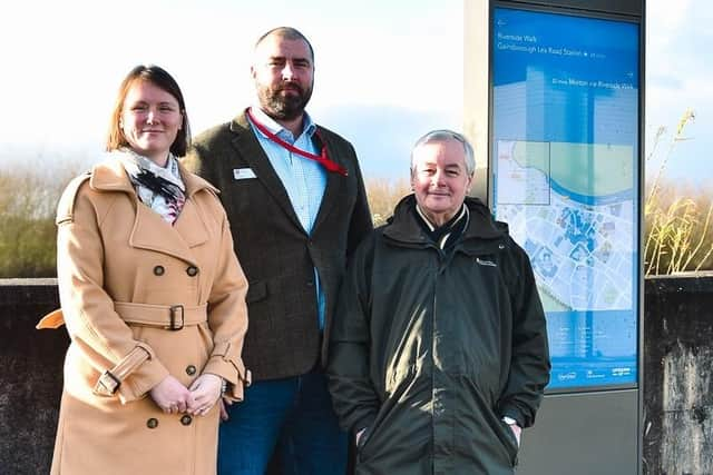 Faye Pudney, visitor economy officer, Mick Grundy from Gainsborough Old Hall and Coun Paul Howitt Cowan