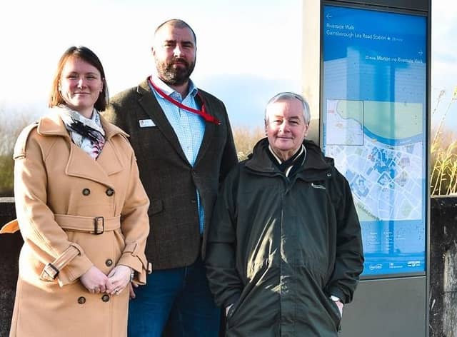 Faye Pudney, visitor economy officer, Mick Grundy from Gainsborough Old Hall and Coun Paul Howitt Cowan