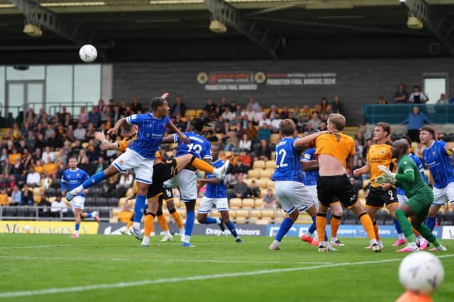 Boston v Wealdstone match action. Pic by Alex Mather Photography.