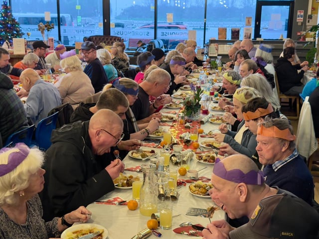 The Storehouse in Skegness was packed for the Storehouse Christmas Community Meal.