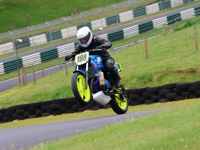 Brian Jukes is gearing up for his fundraising challenge at Cadwell Park. Photo supplied.