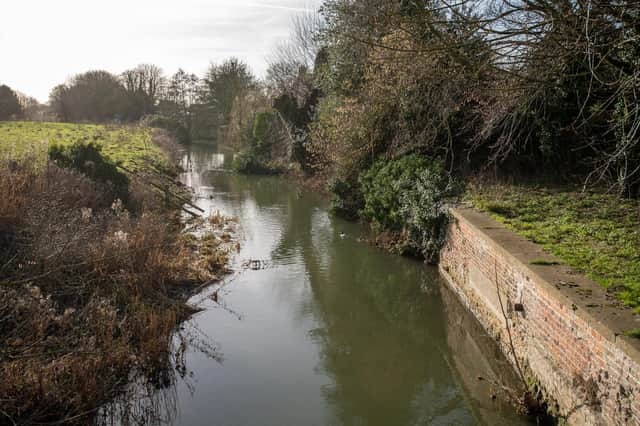 The River Bain seen from Jubilee Way.