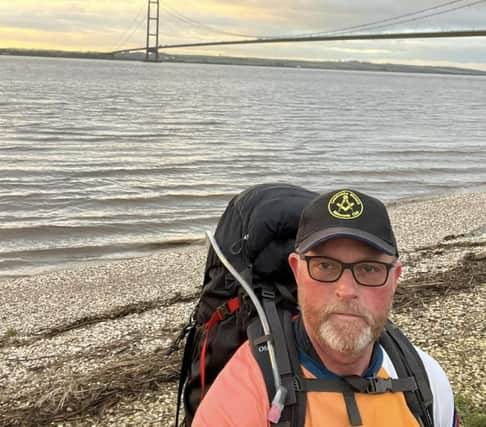 Chris Jones at the Humber Bridge.