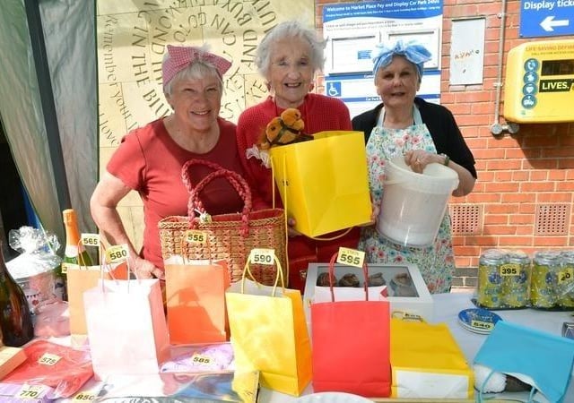 Pictured (from left) Helen Cole, Joyce Sellars and Jean Gates of St Jame's Church.