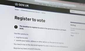 Residents are being urged to register their details online.