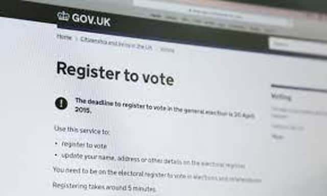 Residents are being urged to register their details online.