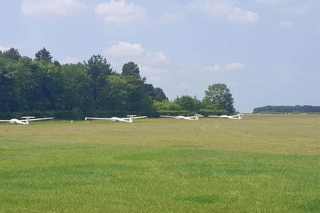 Gliding from the airfield at Buckminster. Photo: LCC