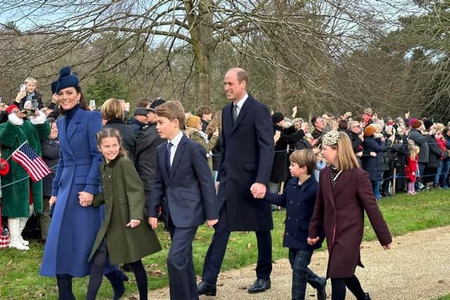 The Prince and Princess of Wales with children Princess Charlotte, Prince George, and Prince Louis.