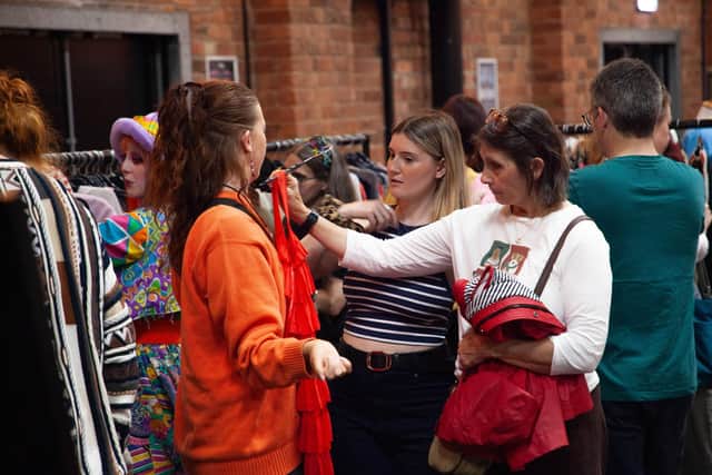 Fashion fans at a recent clothes swapping event by Project Fashion Fixed