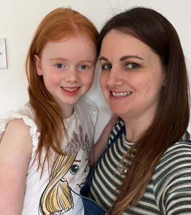 Rachel Armitage and her daughter Isla, 7.