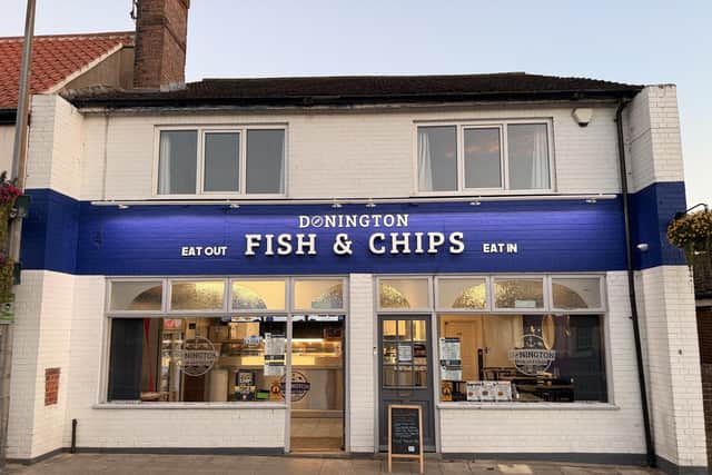 Donington Fish & Chips, in Market Place, Donington.